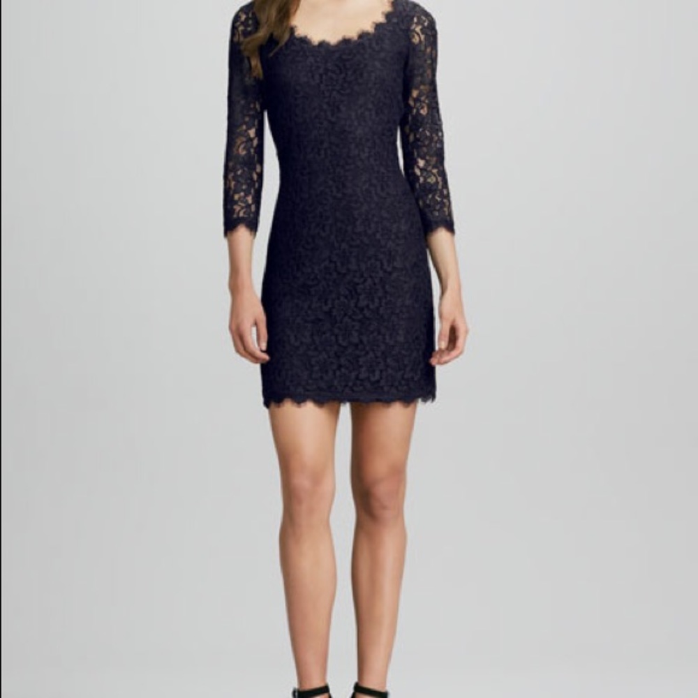 DVF Diane von Furstenberg Zarita Lace Dress 0